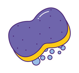 purple sponge design