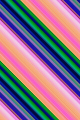 abstract diagonal lines in pink yellow green blue orange