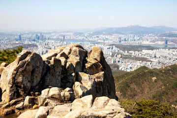 관악산에서 본 서울 전경