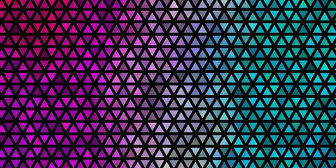 Light Blue, Red vector template with crystals, triangles.