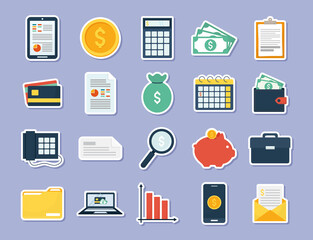 twenty personal finance icons