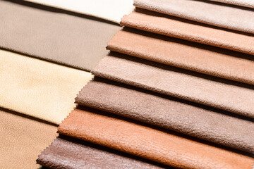 Fabric samples as background, closeup