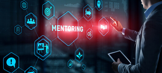 Mentoring Motivation Coaching Career Business Technology concept