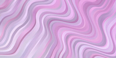 Fototapeta premium Light Purple, Pink vector layout with curves.