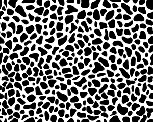 SVG Seamless  pattern of leopard leather, gray color on a white background