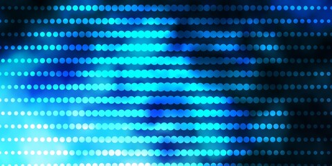Naklejka premium Light BLUE vector background with circles.