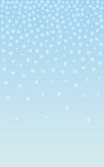 Light Snowflake Background Vector Blue. Snow Isolated Illustration. Grey Flake Macro Pattern. Magical Confetti Texture.
