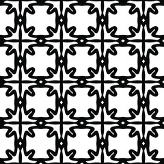floral seamless pattern background.Geometric ornament for wallpapers and backgrounds. Black and white 

pattern. 