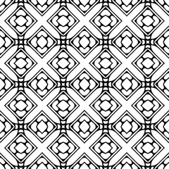 floral seamless pattern background.Geometric ornament for wallpapers and backgrounds. Black and white 

pattern. 