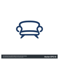 sofa chair icon symbol