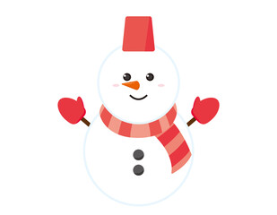 雪だるまのベクターイラスト