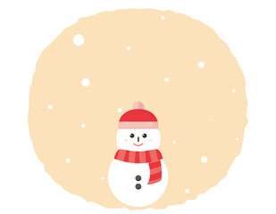 雪だるまのベクターイラスト