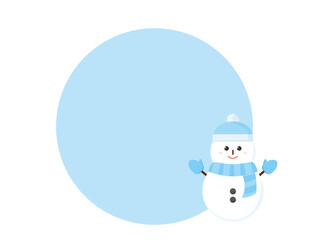 雪だるまのベクターイラスト