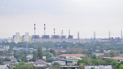 view of the industrial in city