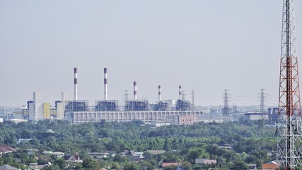 industrial view in the city