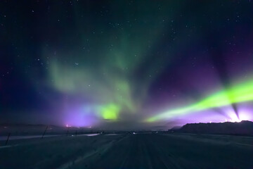 Northern Lights in Jukkasj&auml;rvi, northern Sweden