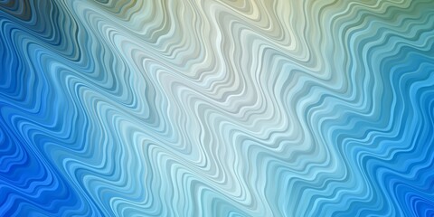 Light Blue, Yellow vector backdrop with bent lines.
