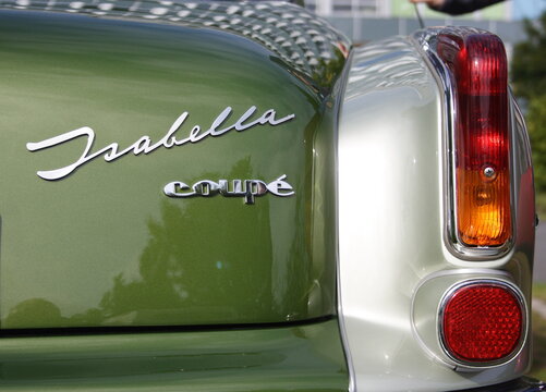 Heckansicht eines Borgward Isabella Coupe 1.5 TS, Bj. 1960, 75 PS