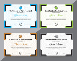 New Certificate Template Design Print Ready - obrazy, fototapety, plakaty