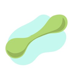 Dumbbells for sports exercises with free weights. Dumbells for home and gym workout. Athletic equipment for strength