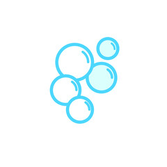 Illustration Vector graphic of bubble icon template