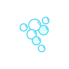 Illustration Vector graphic of bubble icon template