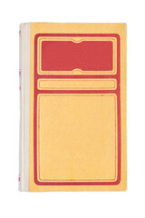 Book cover isolated