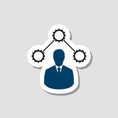 Skill icon isolated on gray background