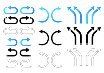 Web icons arrow Most Useful Web and Mobile Icons for Interfaces Vector Design Elements Set