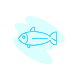Illustration Vector graphic of fish icon template