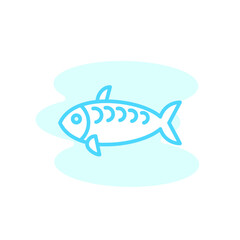 Illustration Vector graphic of fish icon template