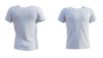 Fototapeta premium white T-shirt isolated on white background. 3D Rendering