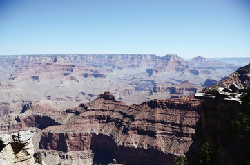 USA, ARIZONA: Scenic landscape view of the Grand Canyon National Park mountains