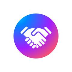 Fototapeta premium Hand-Shake - Sticker