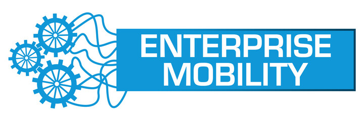 Enterprise Mobility Blue Gears Lines