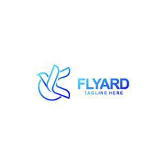 Bird Flying Logo Template vector