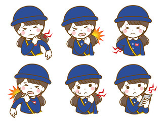 首や肩が痛い幼稚園女児