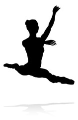 Ballet Dancer Dancing Silhouette © Christos Georghiou