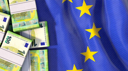 EU und Geld - obrazy, fototapety, plakaty