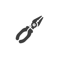 Pliers tool vector icon