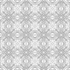 Vector pattern with symmetrical elements . Modern stylish abstract texture. Repeating geometric tiles from 

striped elements.Black and white pattern.