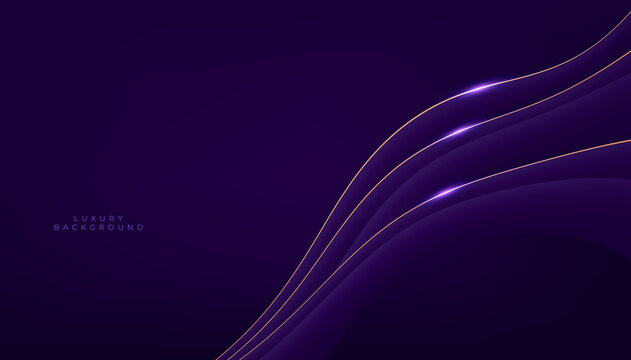 Luxury purple shapes on dark background.