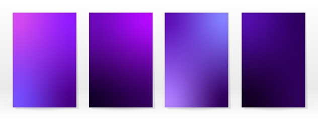 Minimal Poster. Pastel Soft. Violet Gradient Set.