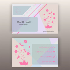  Elegant business card for women