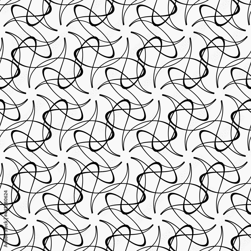 Poster twisted eight rays shapes pattern. vector simple ornament wallpaper.