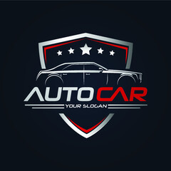 Car Garage Premium Concept Logo Design