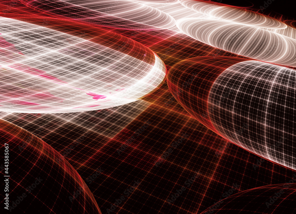 Poster technological textured background. fractal graphics. science and technology concept.