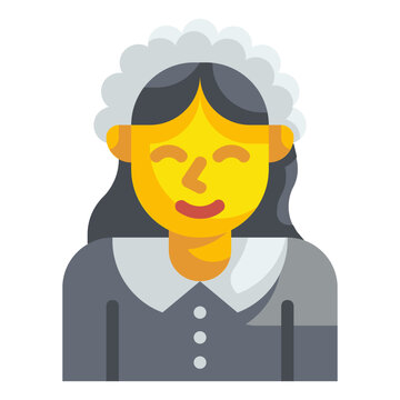 lady flat icon