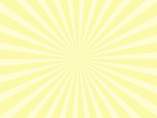 Obraz premium 放射状の背景素材、イラスト（黄色バージョン）
