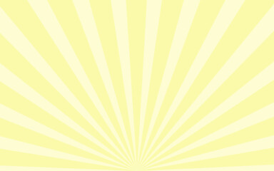 放射状の背景素材、イラスト（黄色バージョン）